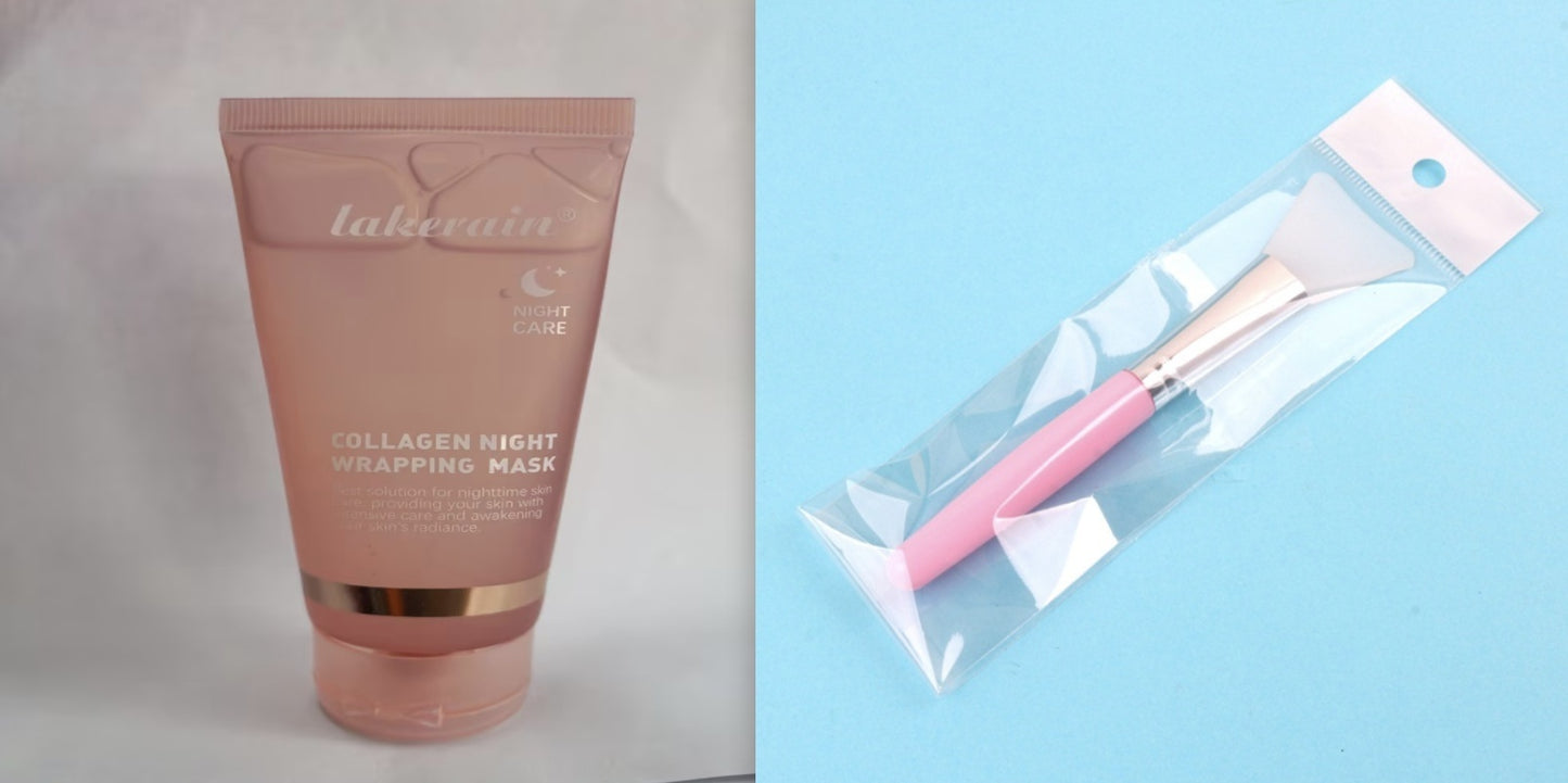 Lakerain Collagen Tear And Pull Night Cream Facial Mask Hydrating