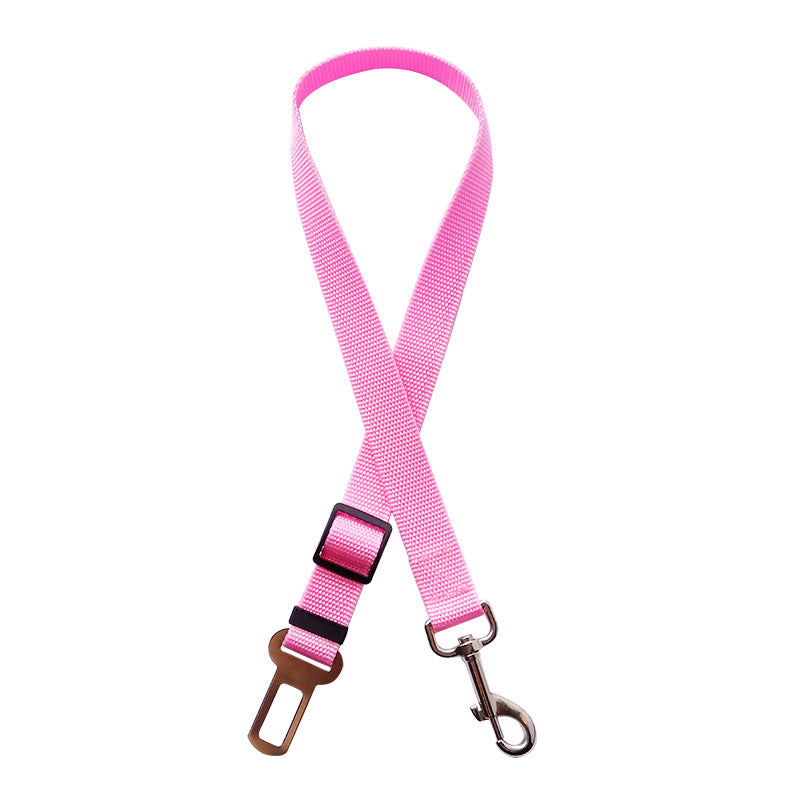Adjustable Pet Seat Belt Collar – Safety Breakaway & Leash Attachment