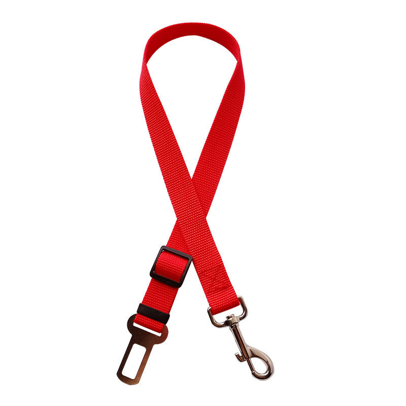 Adjustable Pet Seat Belt Collar – Safety Breakaway & Leash Attachment