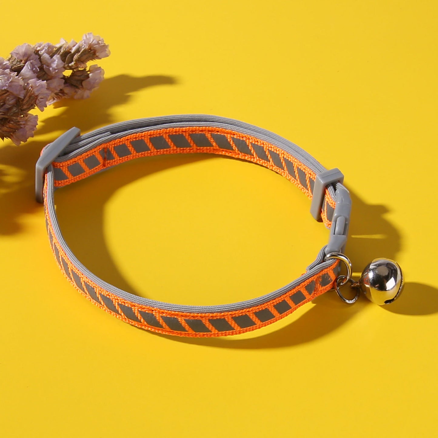 Reflective Cat Collar with Quick-Release Buckle – Lightweight Safety