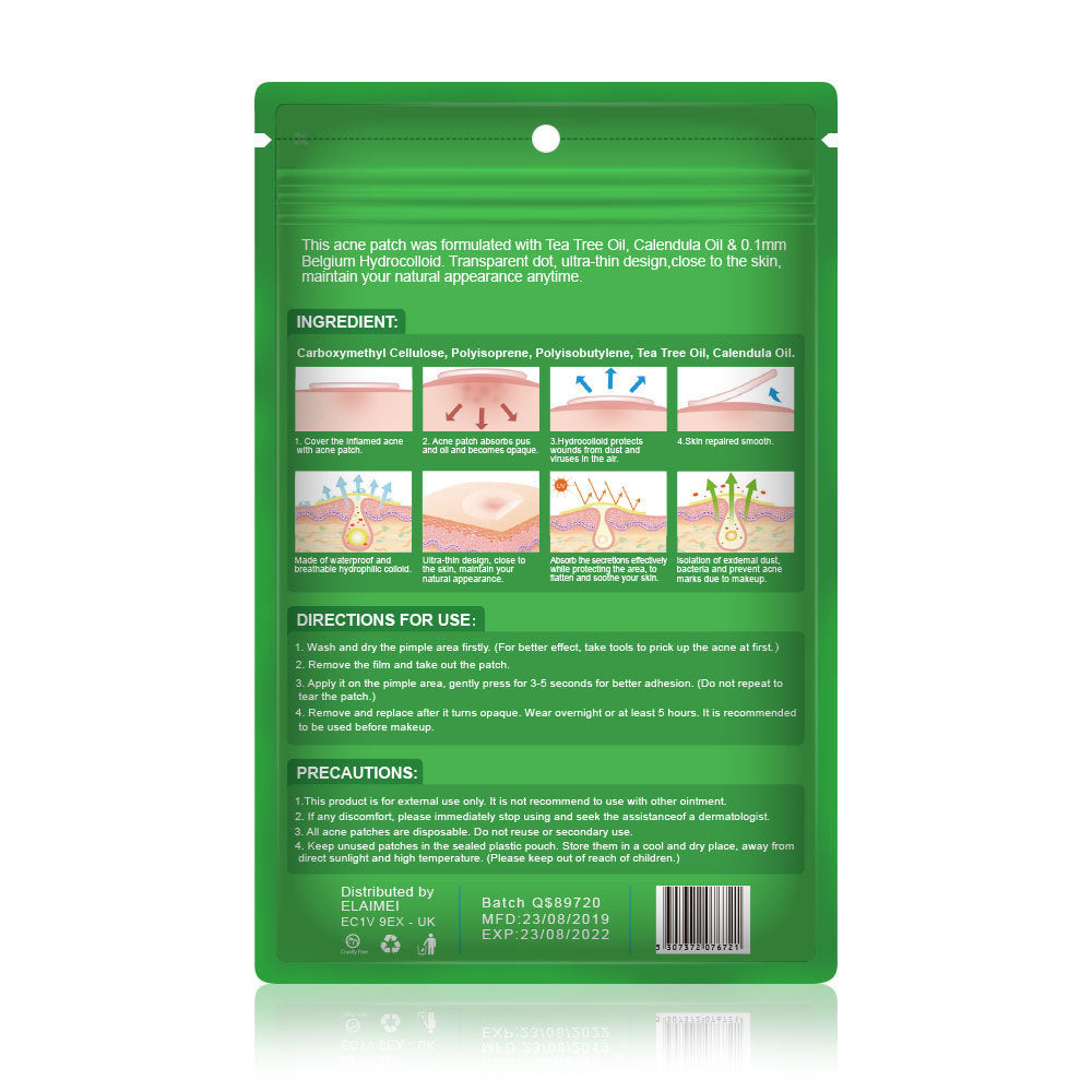 Waterproof Salicylic & Tea Oil Acne Patch – Invisible Dot
