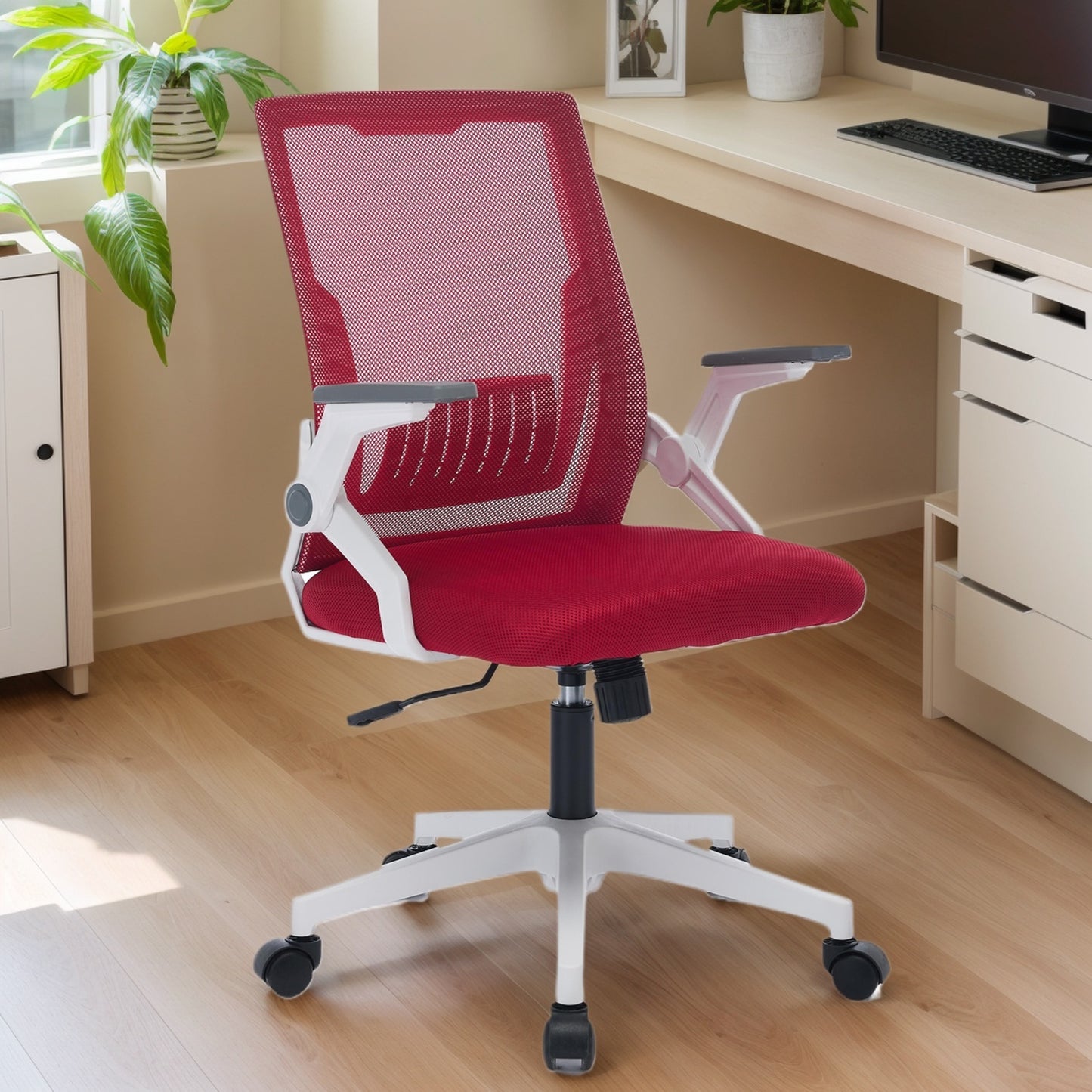 Ergonomic Mesh Office Chair – Adjustable Lumbar Support, Swivel Base, Color Variants