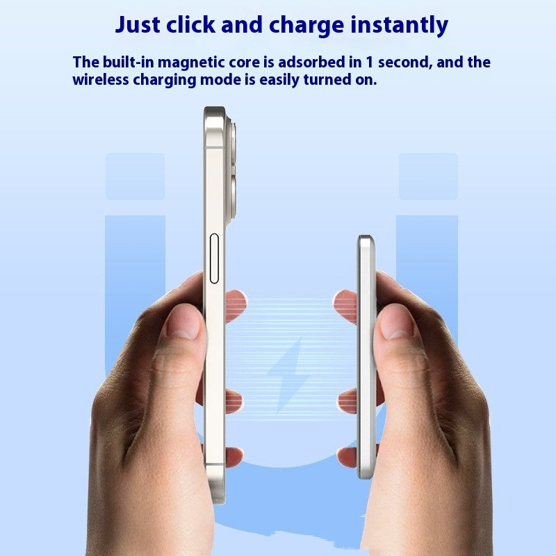 MagnoCharge™ Ultra-Thin Magnetic Wireless Power Bank