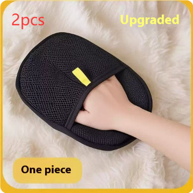 Deshedding Pet Hair Removal Mitt – Dual-Sided Grooming Glove