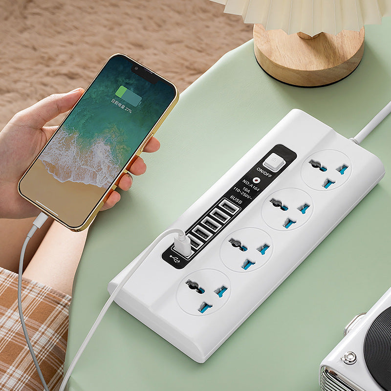 PowerTower™ 4-Port USB + 14-Socket Smart Surge Hub