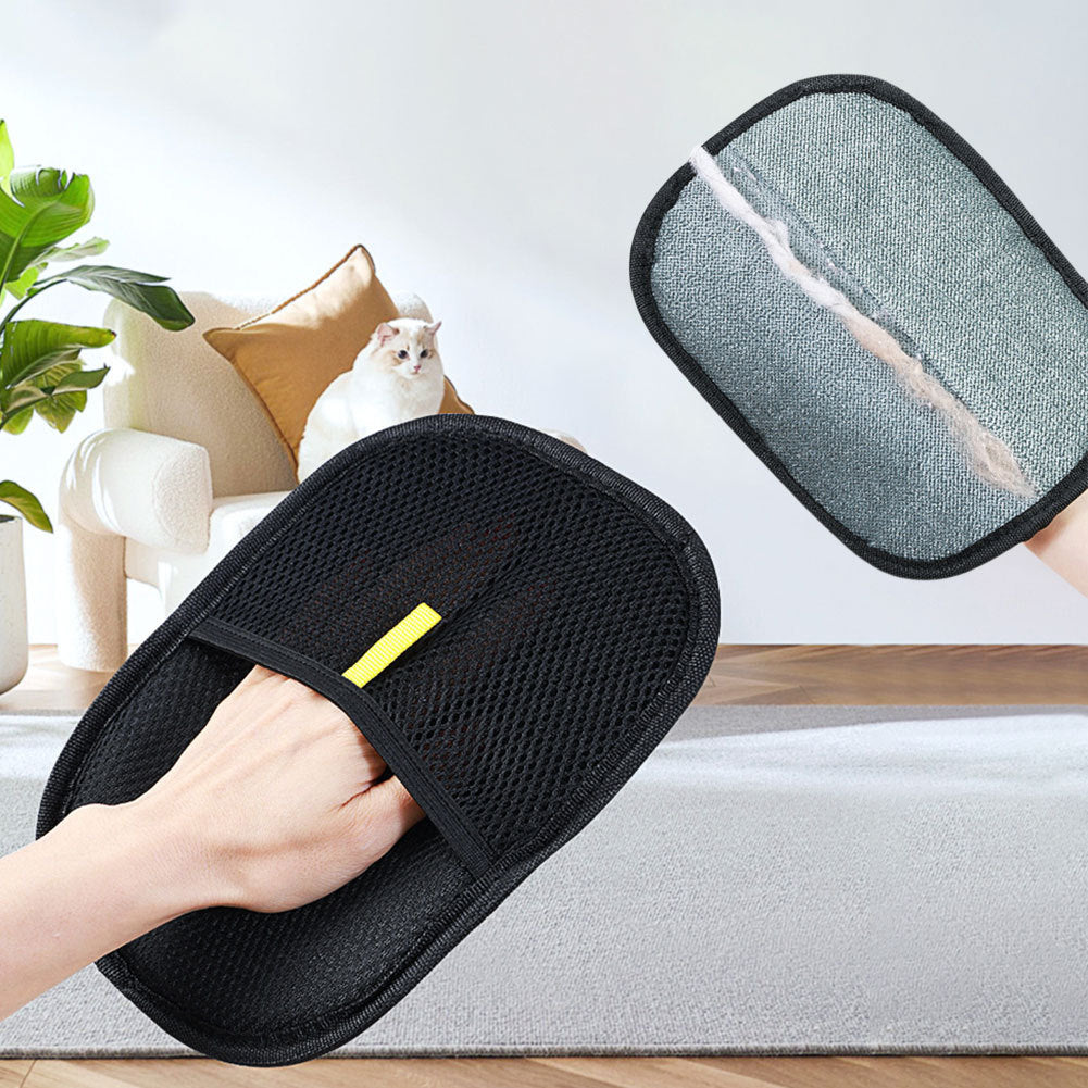 Deshedding Pet Hair Removal Mitt – Dual-Sided Grooming Glove