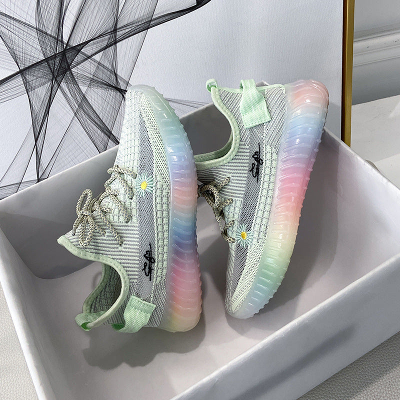 Pastel Rainbow Jelly Flats – Coconut Style (Unisex)