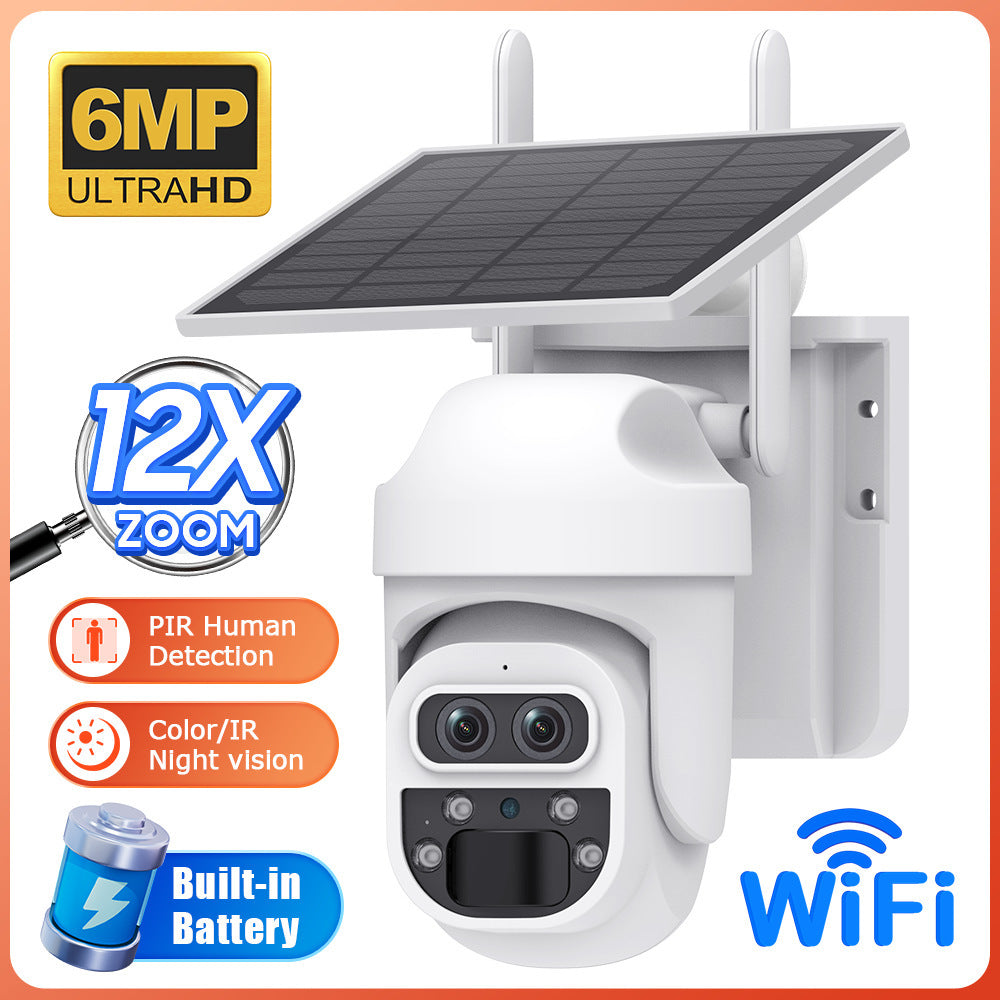 SolarGuard™ 4G+Wi-Fi Outdoor Camera – 12X PTZ with Night Vision