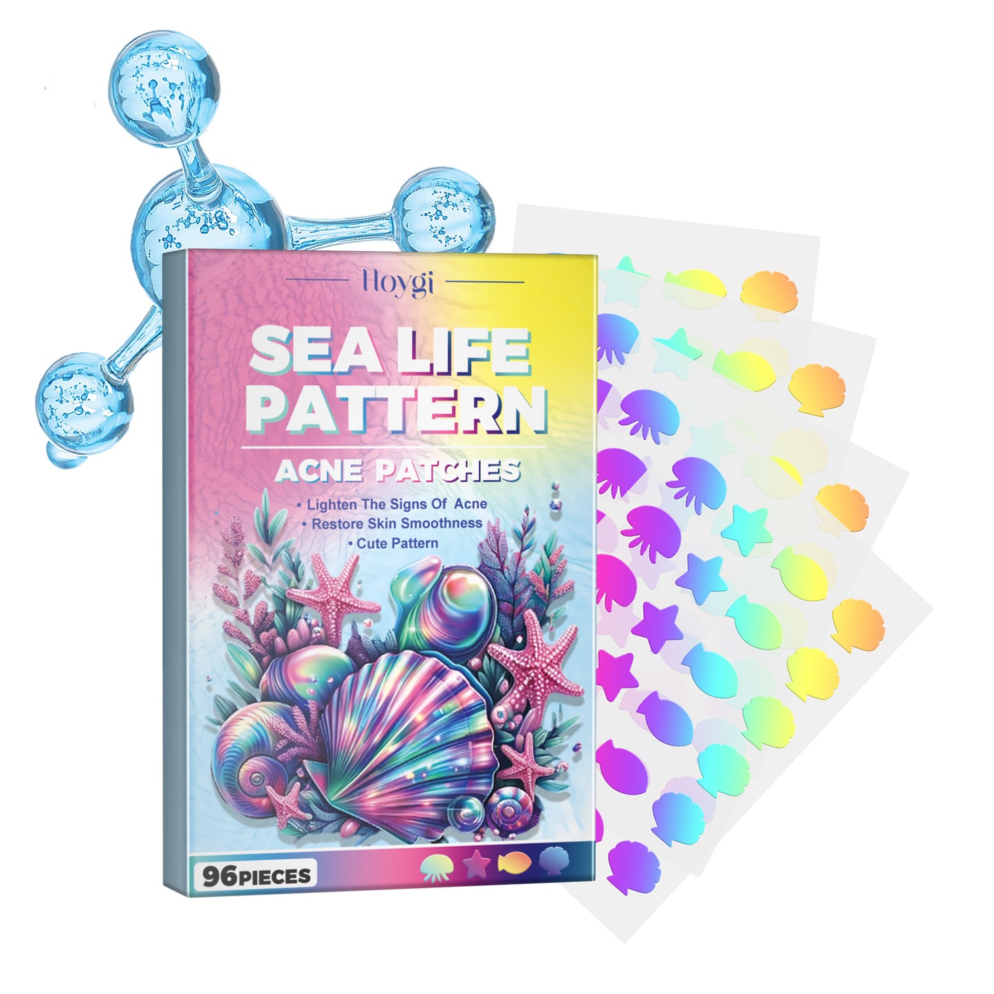 Hoygi Colorful Acne Hydrating Patches (100 pcs)
