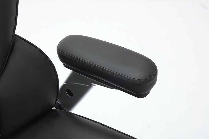 Big & Tall Executive Leather Office Chair – 500lbs Capacity, Flip-Up Armrests, Wide Seat Design
