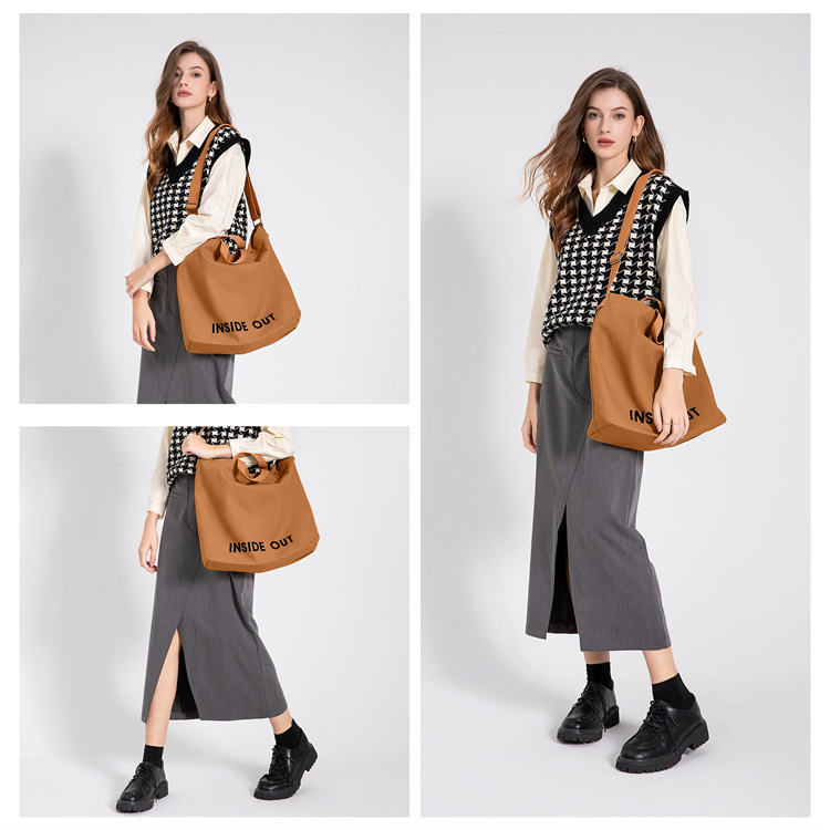 Large Capacity “INSIDE OUT” Print Tote Bag – Spacious & Stylish Everyday Tote