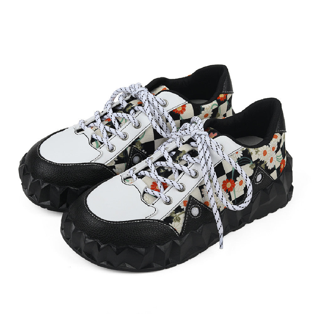 Luxury Floral Jelly Flats – Designer Mesh-Inspired Look