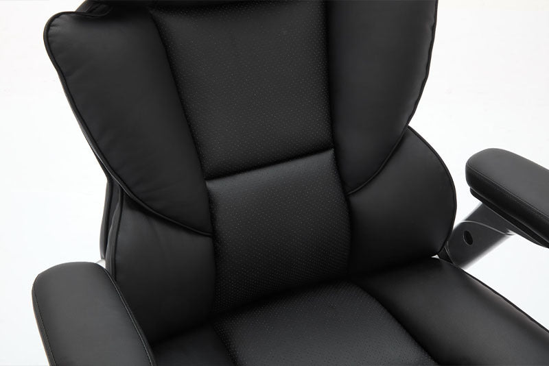 Big & Tall Executive Leather Office Chair – 500lbs Capacity, Flip-Up Armrests, Wide Seat Design