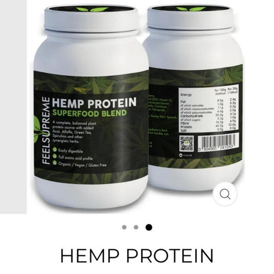 Organic Hemp Protein – Plant-Based Superfood Powder (1 lb