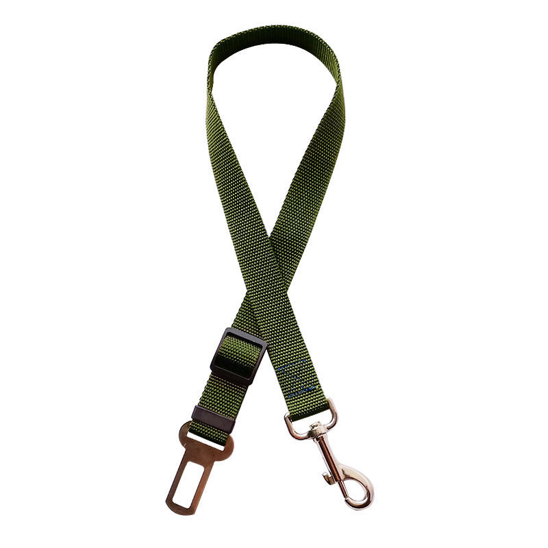 Adjustable Pet Seat Belt Collar – Safety Breakaway & Leash Attachment