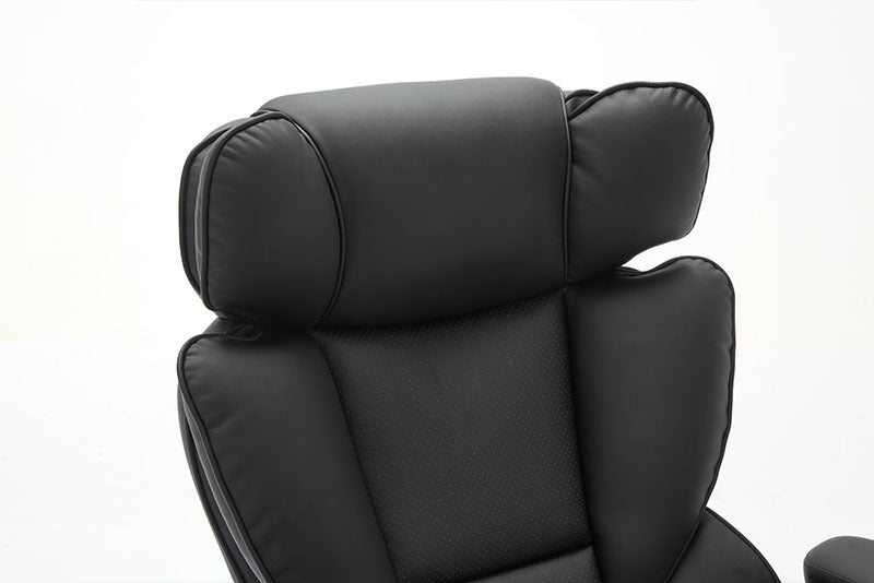 Big & Tall Executive Leather Office Chair – 500lbs Capacity, Flip-Up Armrests, Wide Seat Design