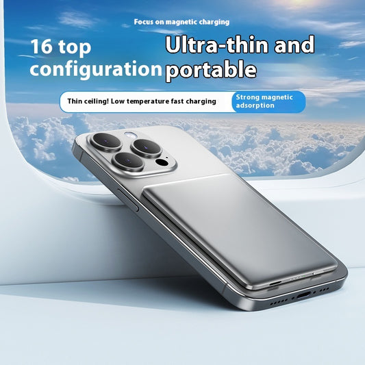 MagnoCharge™ Ultra-Thin Magnetic Wireless Power Bank