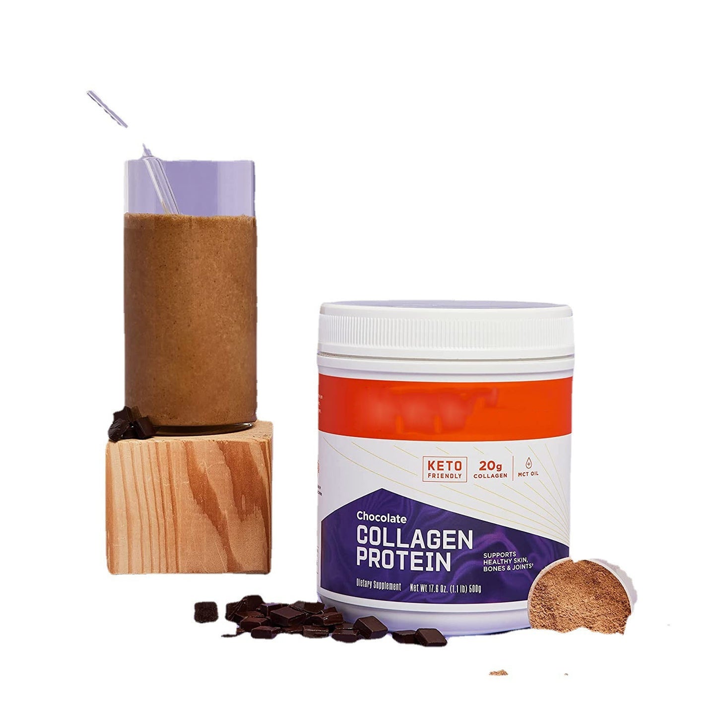 Marine Collagen Protein – Beauty + Joint Support (Chocolate, 500g)