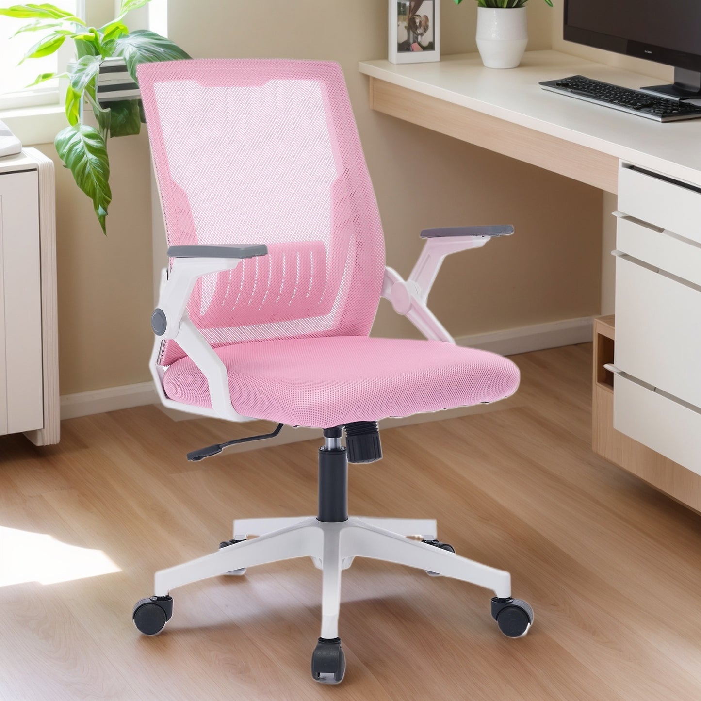 Ergonomic Mesh Office Chair – Adjustable Lumbar Support, Swivel Base, Color Variants