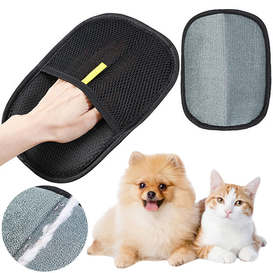 Deshedding Pet Hair Removal Mitt – Dual-Sided Grooming Glove