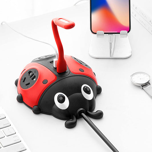 Creative Insect Climbing Wall Smart Socket With Independent Power Strip