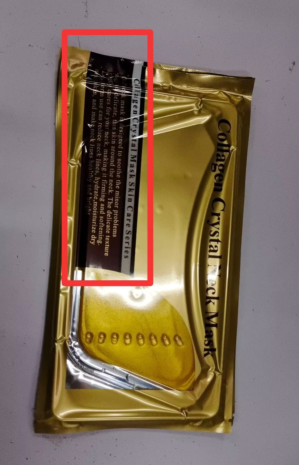Pro Gold Collagen Crystal Neck Mask Collagen Neck Lift Masks Gold Neck Mask High Quality Collagen Gold Neck Mask
